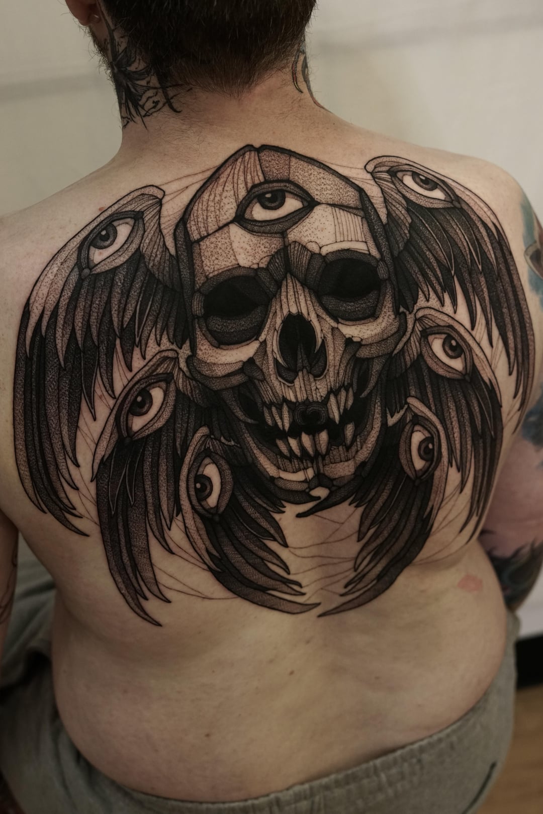 2 days in a row skull seraphim by Max LaCroix at Akara Arts in Milwaukee, WI