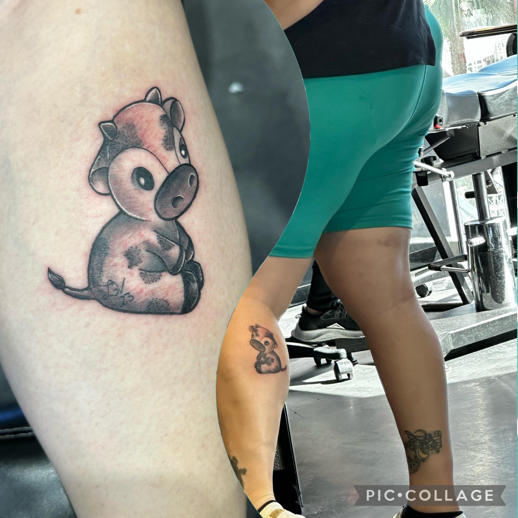 Thanks, it’s a calf! Done by Royal at Vegas Ink, Las Vegas, NV