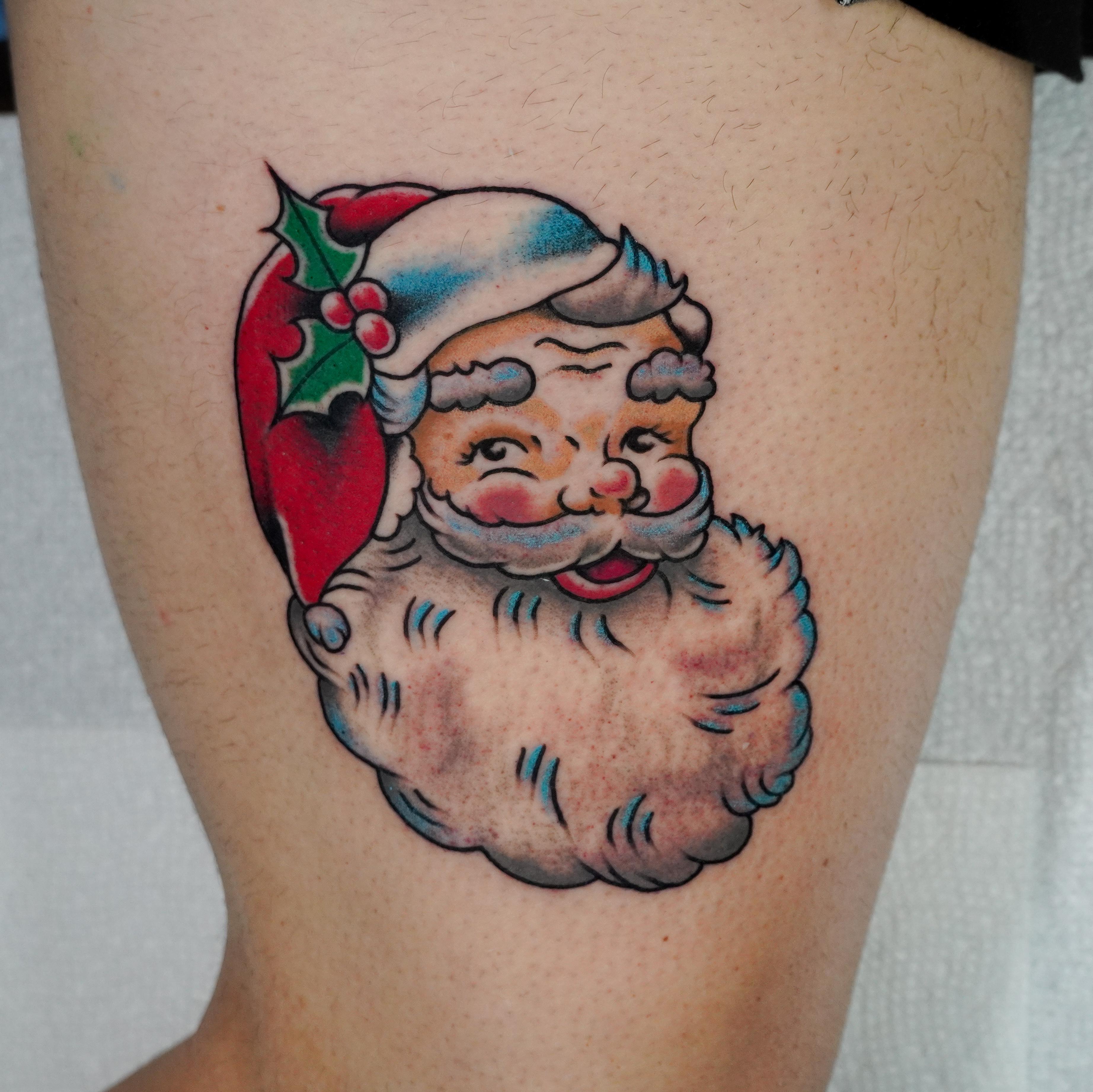 santa by me, j kirsch, of sinful art tattoo in glassboro nj