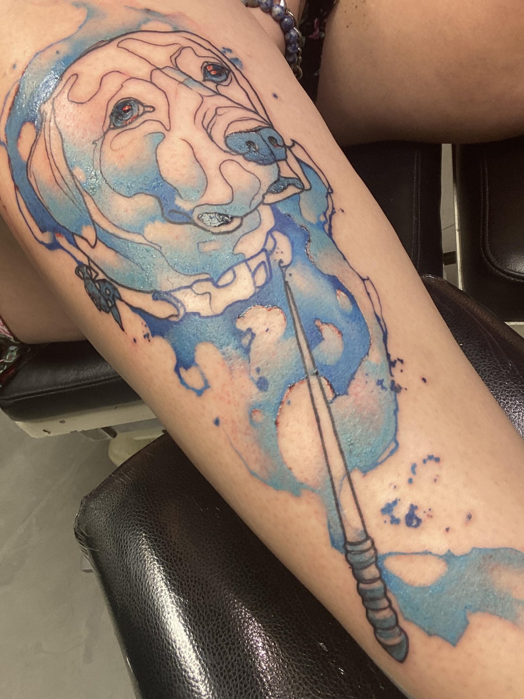 My patronus by Luke Benavidez at Freak tattoo in Las Vegas NV