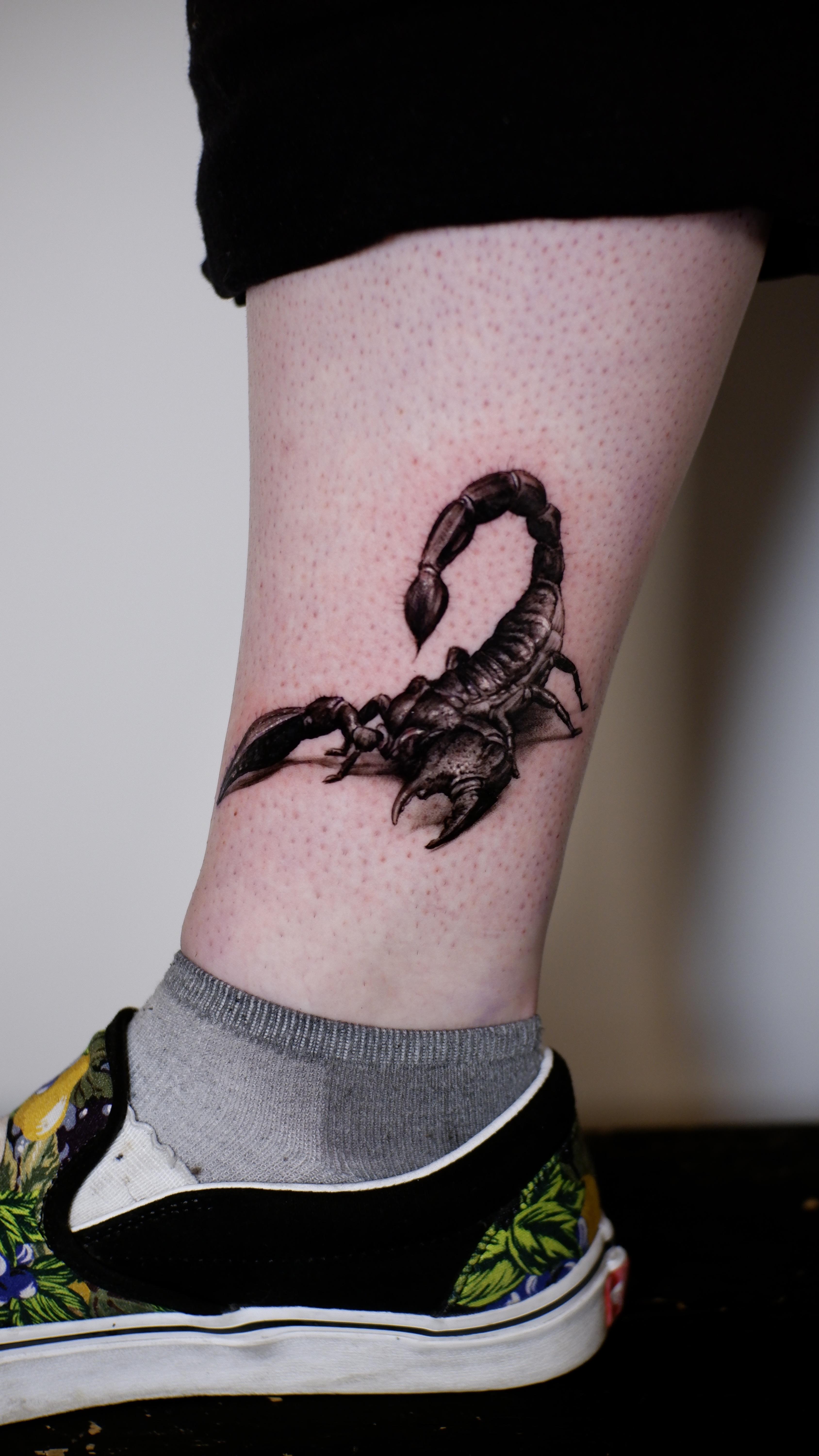 Realistic Scorpion Tattoo by me (Maveriick_grey) based in Montreal CA