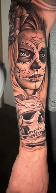 Dios de muertos by Rudy at Wicked Images in Wayne, NJ