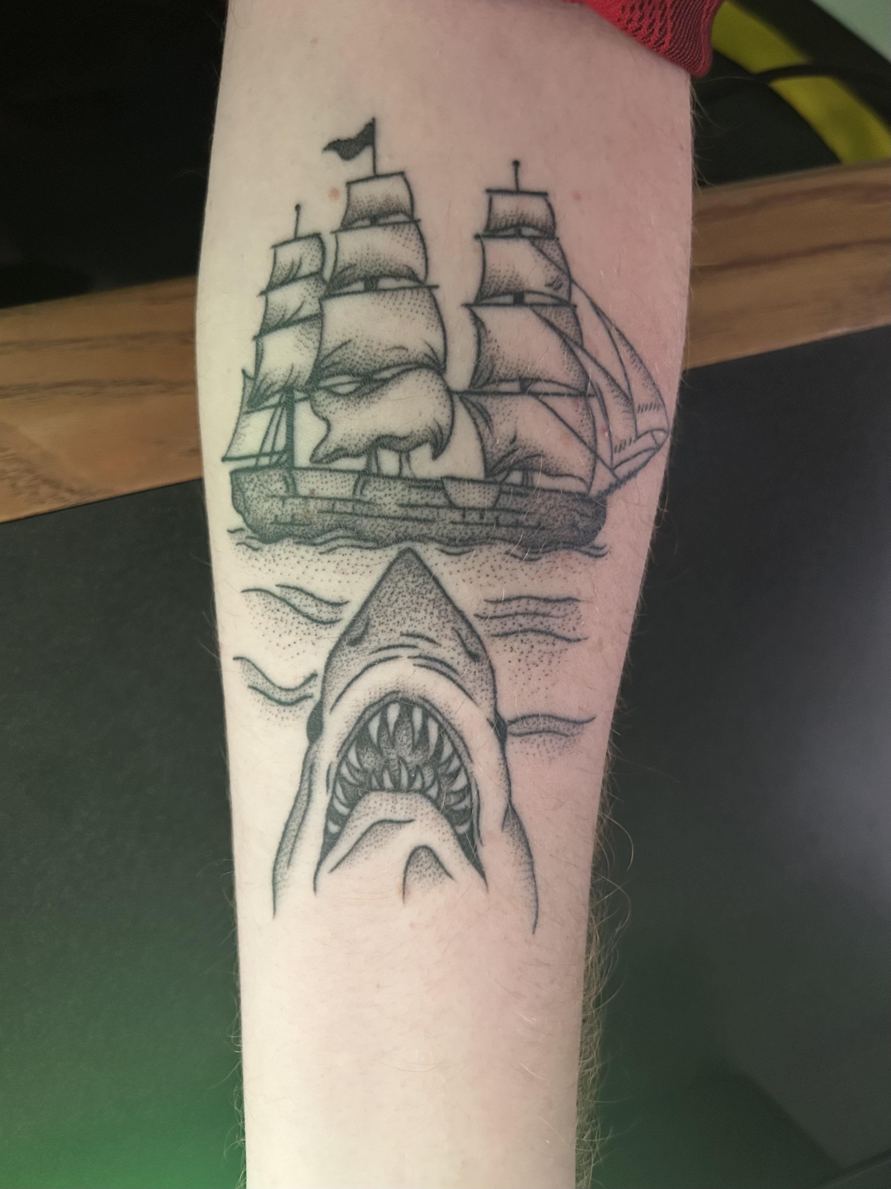 Finally got the shading done. By Zoey at Green Fox in Omaha, NE