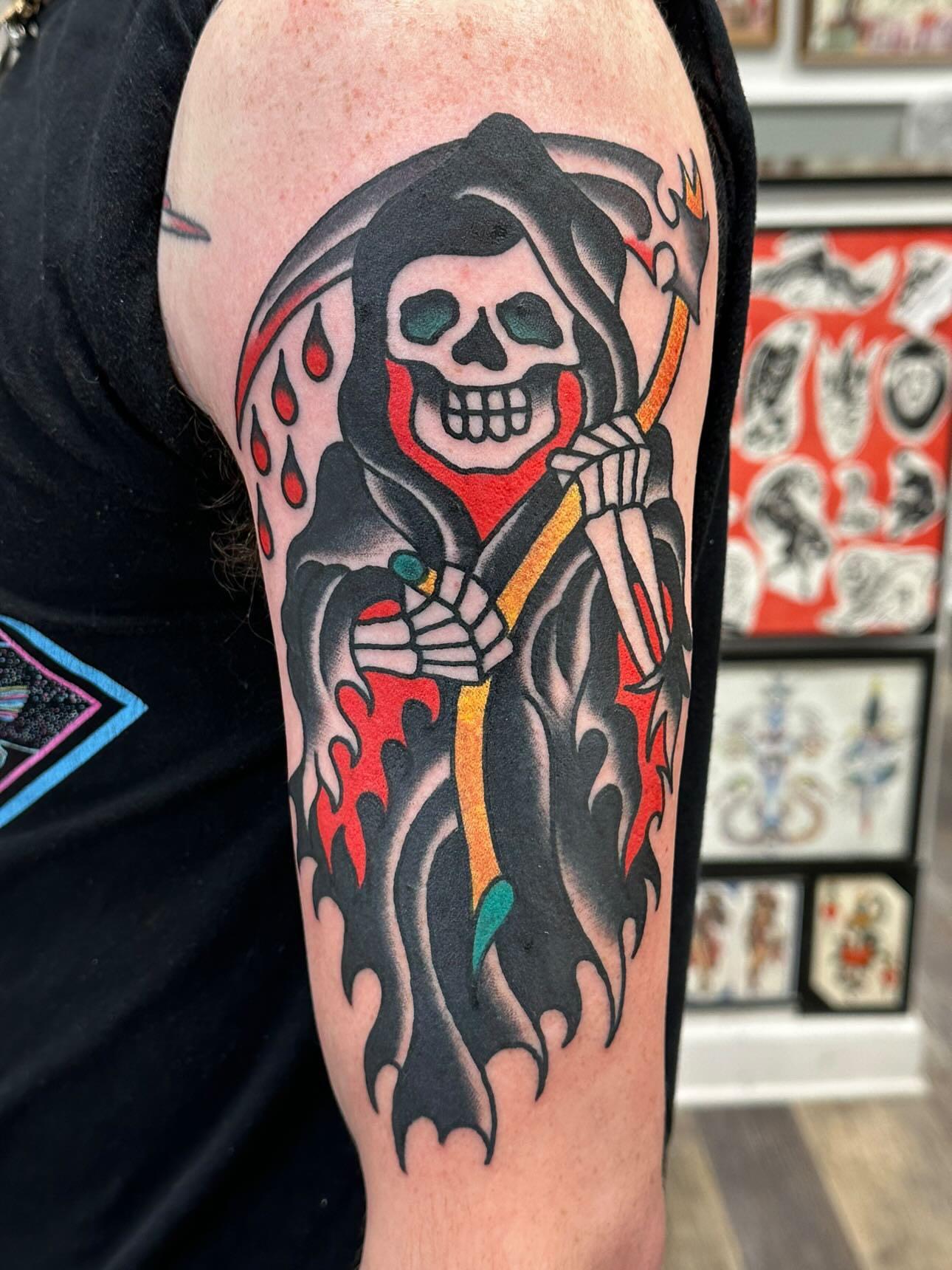 My new AM Trad Grim Reaper. Ian Nolan Absolute Art, Richmond VA