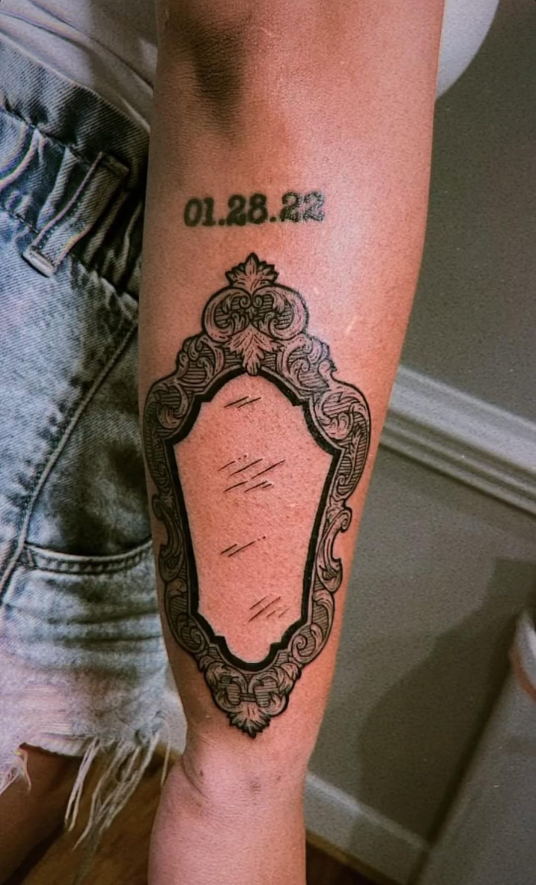 Mirror done by Camilla – Che Ink – Raleigh, NC