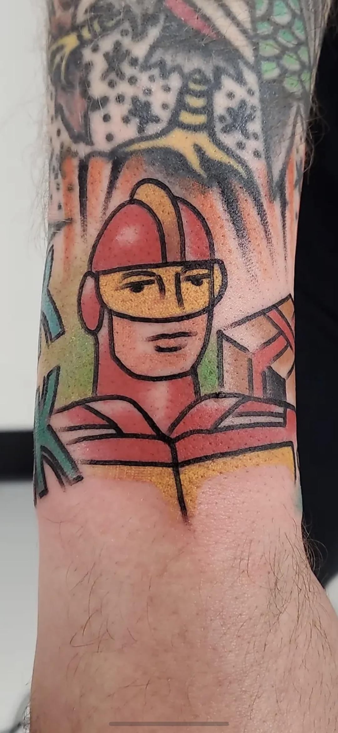 Wrist Wrapper by Edgar Guardiola at Bold House Tattoo (Raleigh, NC)