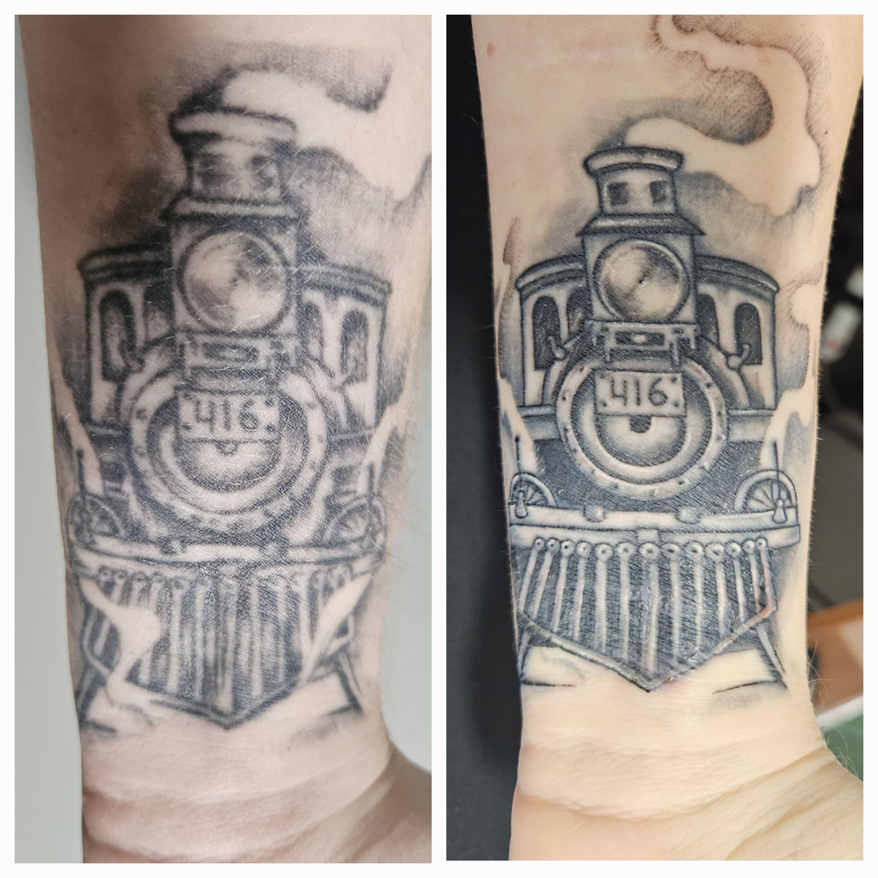 I got an old tattoo fixed! By Vitalina at Ink and Iron in Grande Prairie Alberta