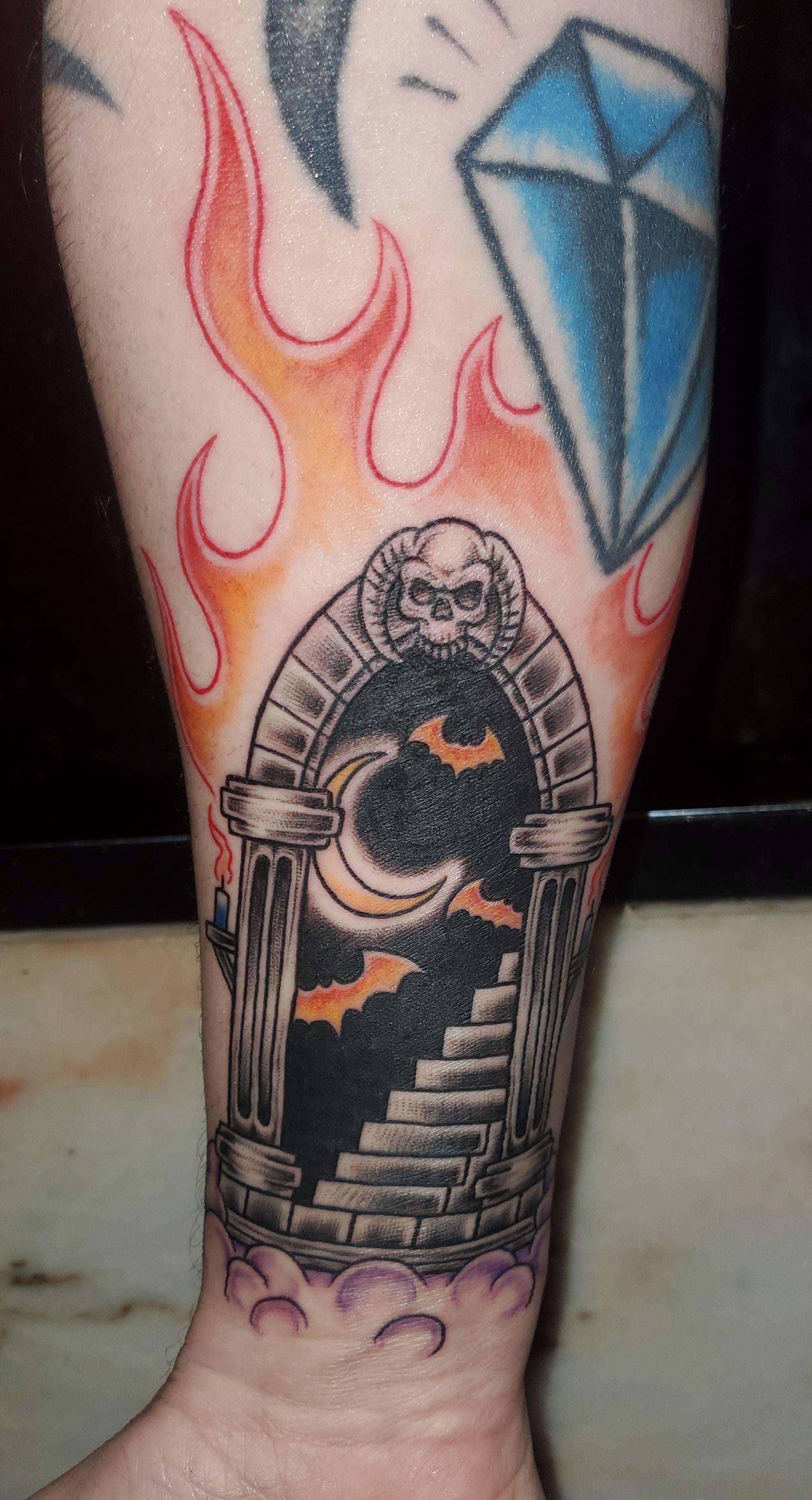 Stairwell by Justin at Gypsy skull in Hanover PA