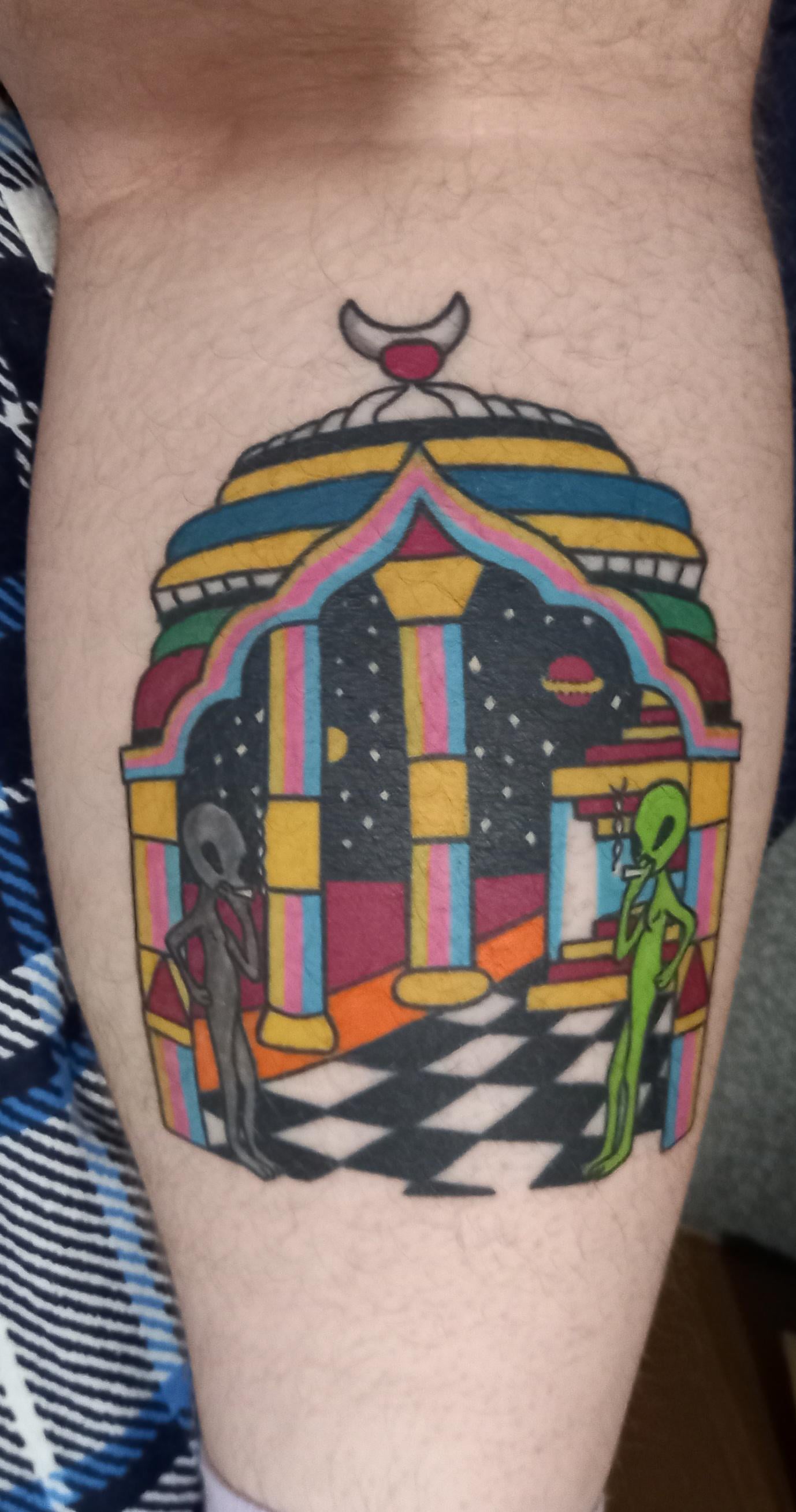 Space port 420 by Gordan at g’s tattoos Galway, Ireland